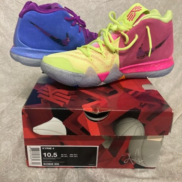 BRAND NEW STILL IN THE BOX Nike Kyrie 4 EP \'Confetti\' Mens Size 10.5